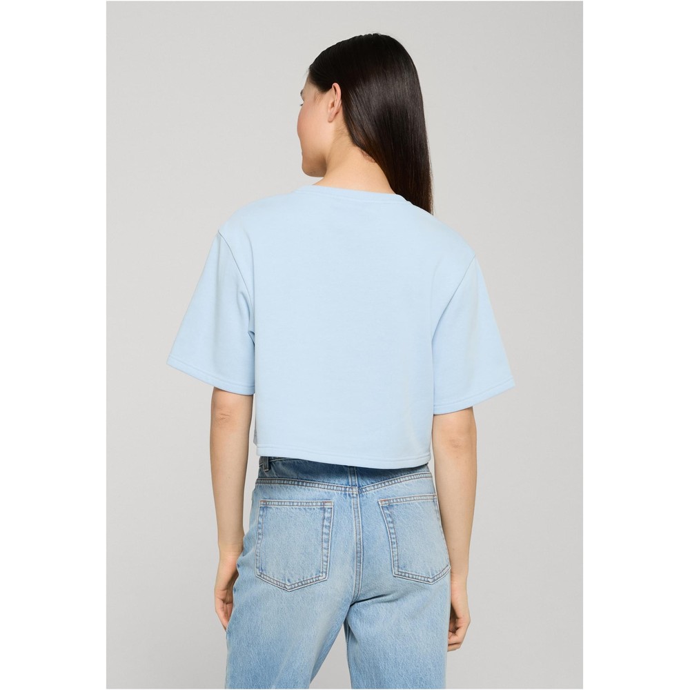 Urban Classics - Light Terry Crop top - Blauw